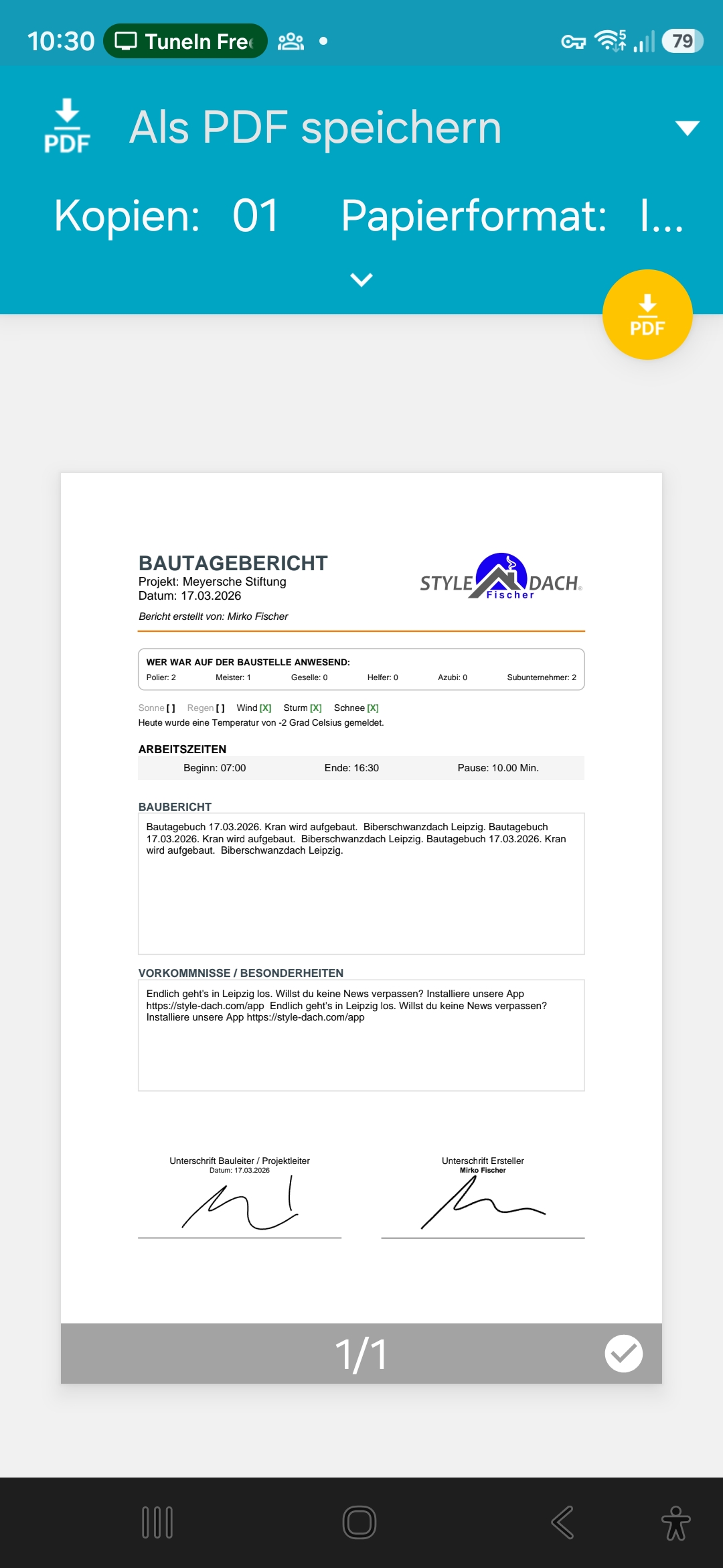 Bautagebücher PDF